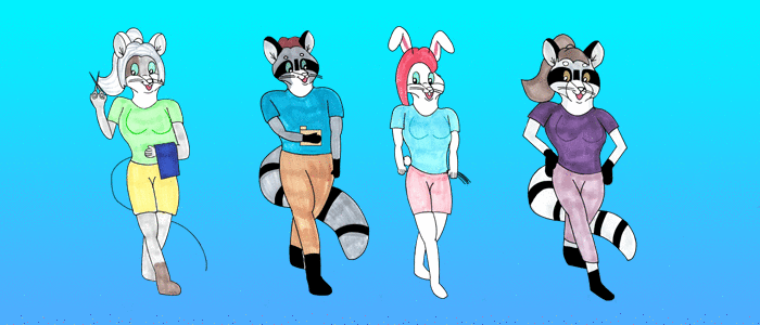 Picture of the band support members